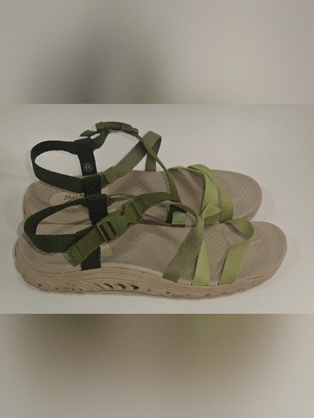Skechers Beach Beauty Outdoor Sandals Olive Green Women’s Size 11